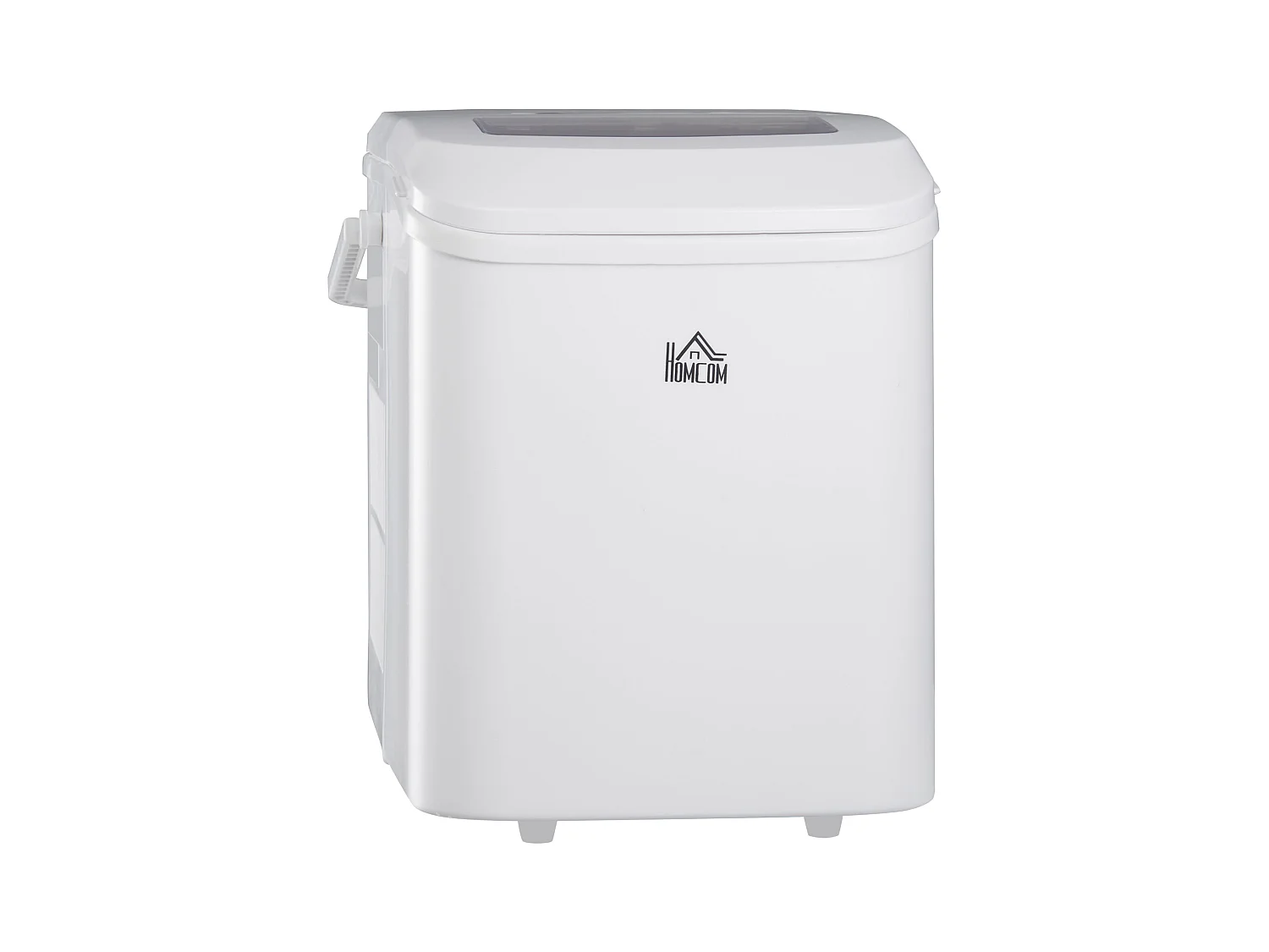 Máquina de Gelo HOMCOM 12 kg/24h - Produz 9 Cubos em 6-12 Minutos, Função Auto-Limpeza, Portátil e Compacta