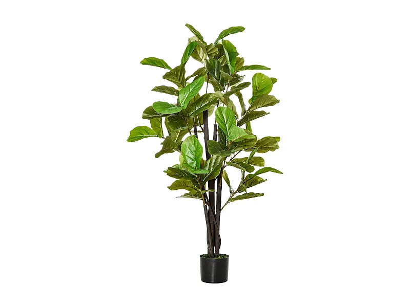 Planta Artificial Ficus 130 cm com 78 Folhas para Decoração Interna e Externa