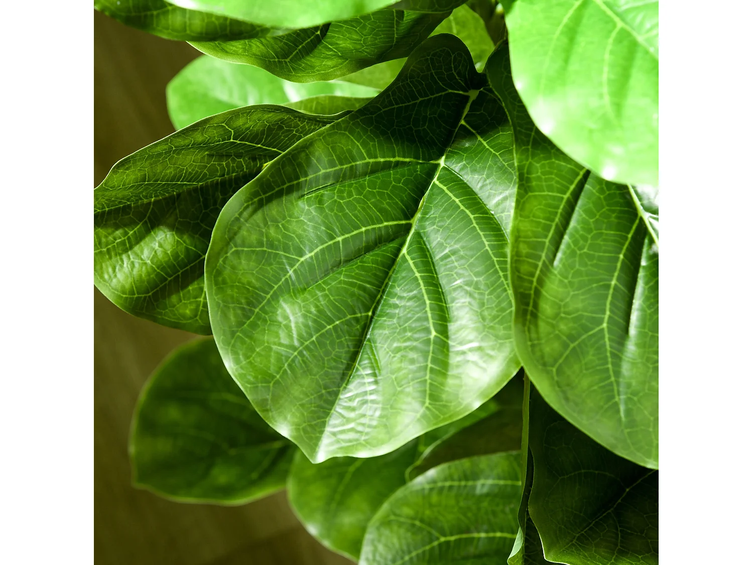 Planta Ficus Artificial de 110 cm com 90 Folhas e Vaso Decorativo para Casa e Escritório