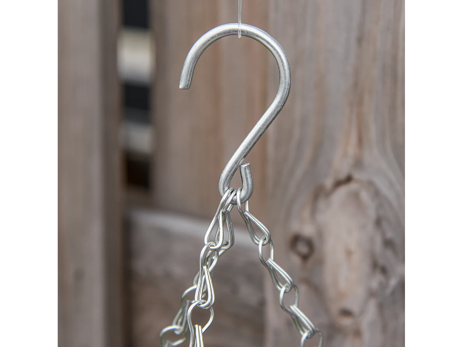 Conjunto de 2 Plantas Artificiais Lisianthus Suspensas com Vaso de Vime - Rosa e Verde - Ø25x34 cm