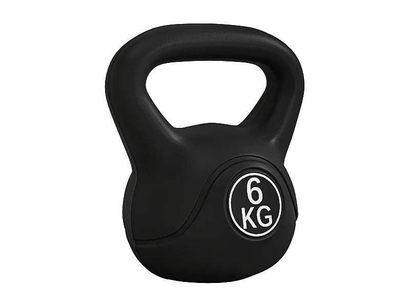 Kettlebell HOMCOM de 6 kg com Punho Antiderrapante para Treinos em Casa e Ginásio