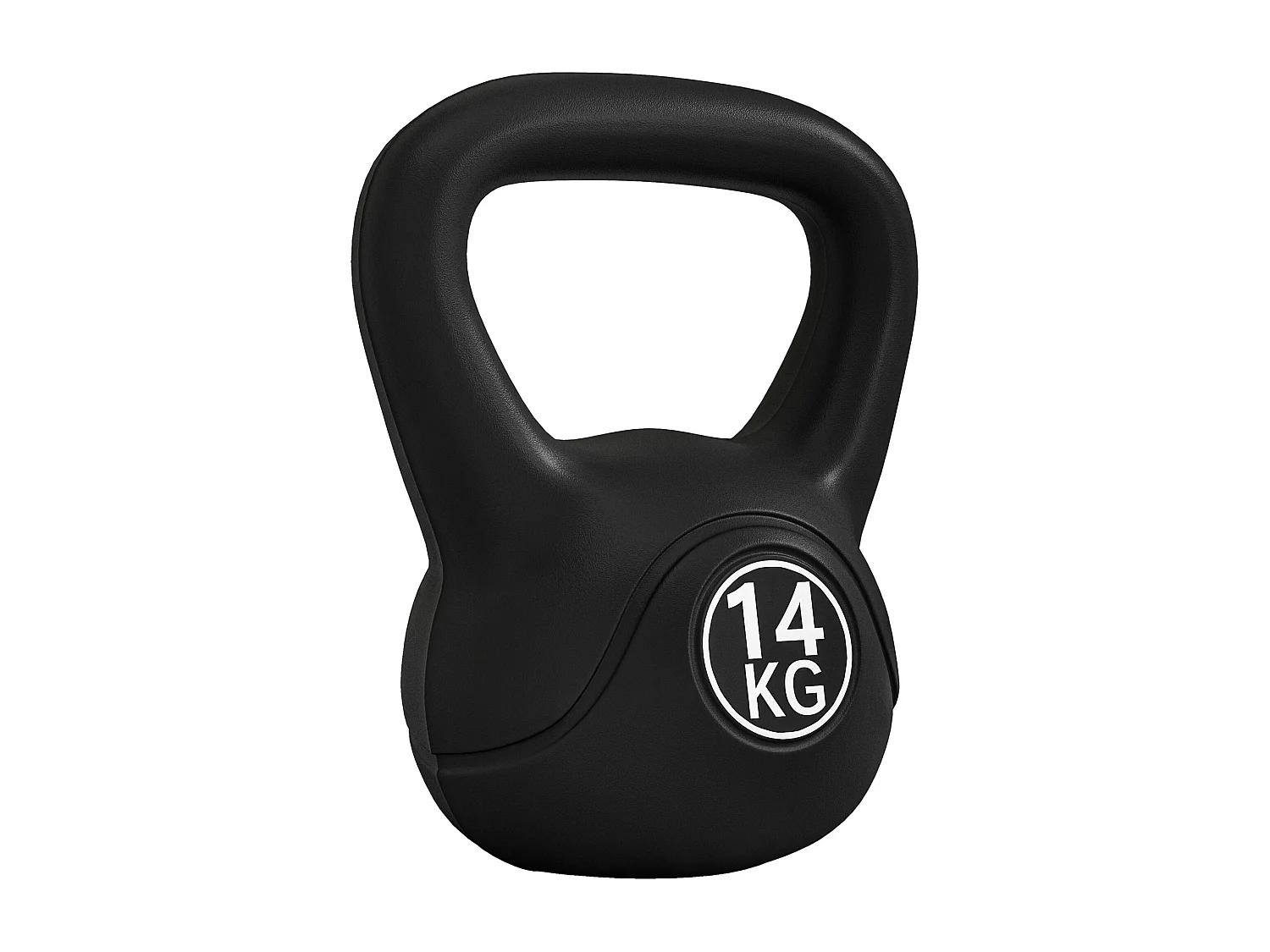 Kettlebell HOMCOM de 14 kg com Punho Antiderrapante para Treinos em Casa