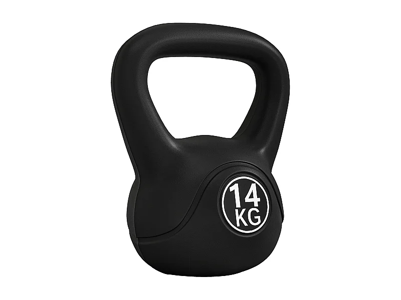 Kettlebell HOMCOM de 14 kg com Punho Antiderrapante para Treinos em Casa