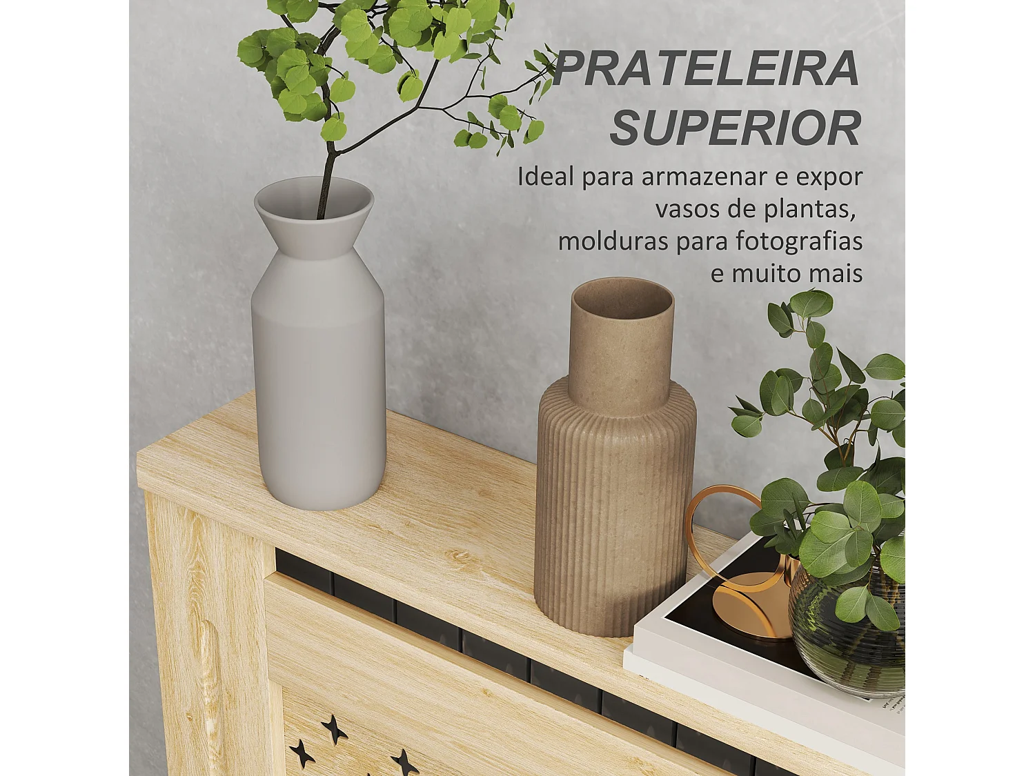 Cobertura de Radiador Nordic em MDF - Elegância e Segurança para Seu Ambiente - 78x19x82 cm - Carvalho