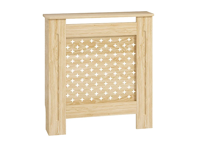 Cobertura de Radiador Nordic em MDF - Elegância e Segurança para Seu Ambiente - 78x19x82 cm - Carvalho