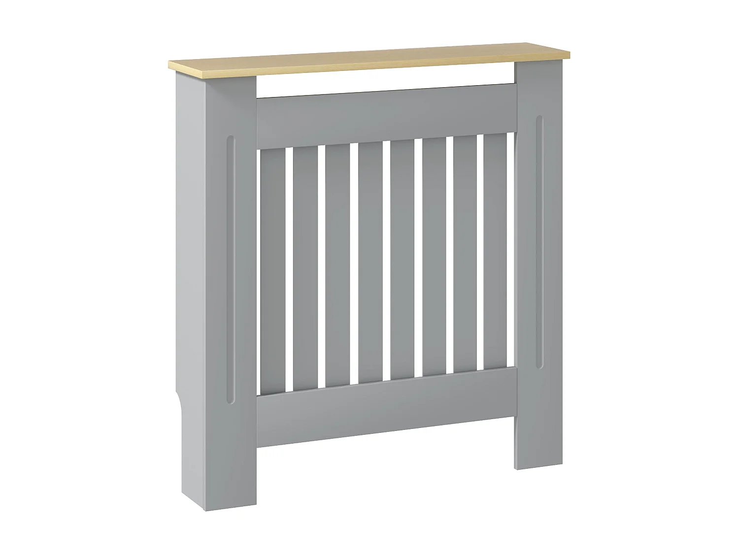 Cobertura para Radiador com Prateleira e Design Moderno – 78x19x83 cm – Cinza Elegante