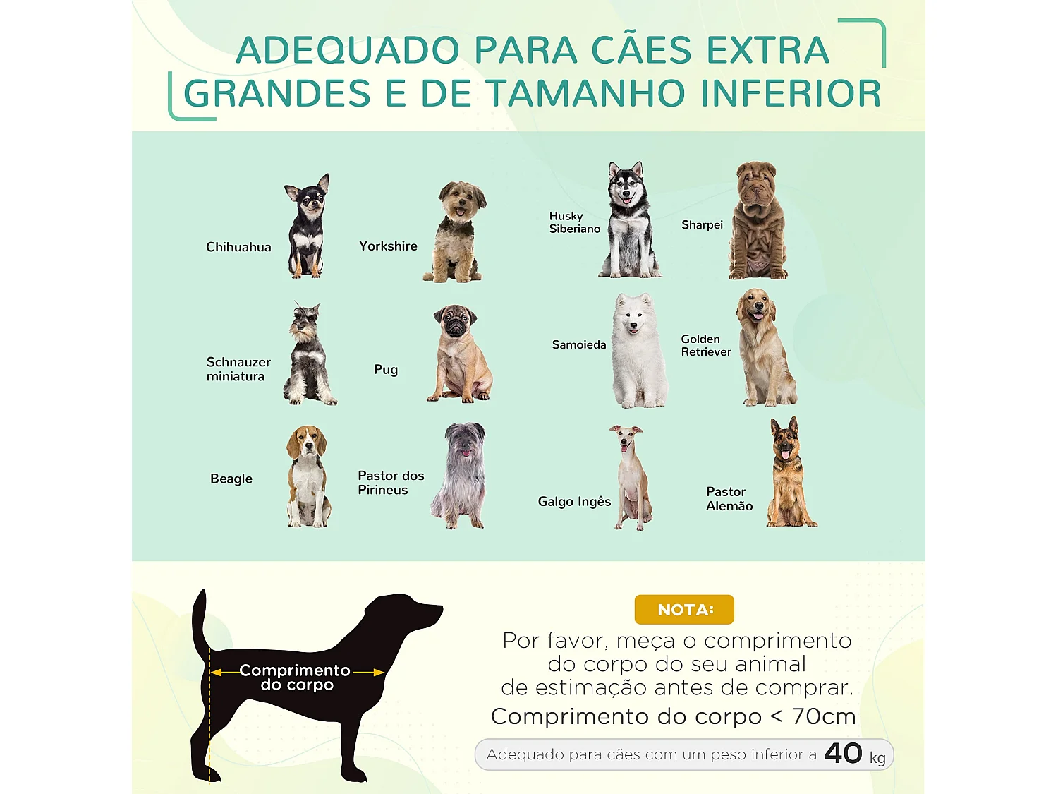 Cama Elevada PawHut para Cães e Gatos - Estrutura Resistente e Tecido Transpirável, 130x90 cm, Preto