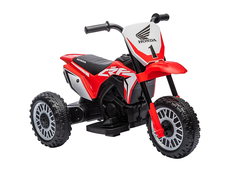 Moto eléctrica infantil rojo 71x40.5x43.5 cm HOMCOM