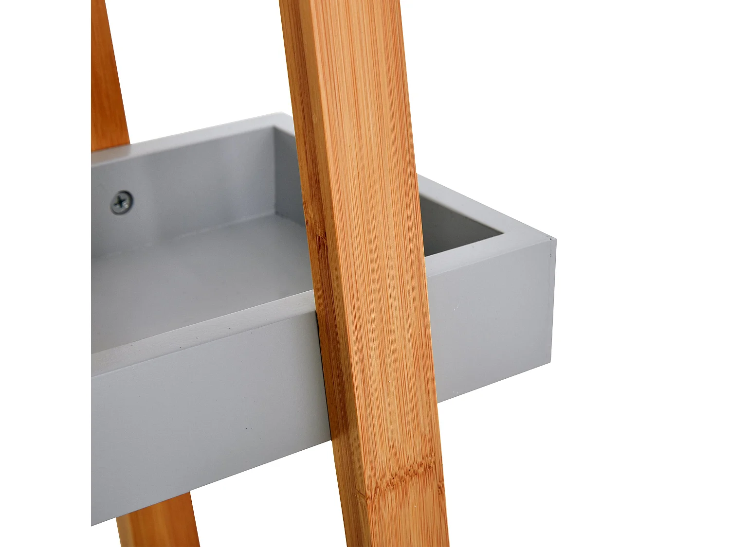 Estantería Dubai Kleankin 3 niveles gris/natural 81x30x18 cm