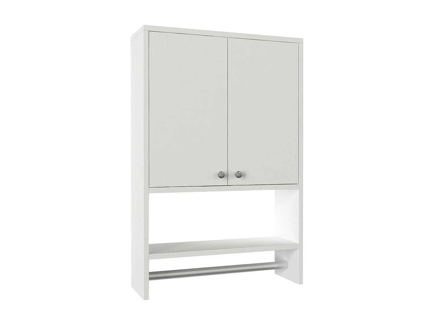 Armário de Casa de Banho Escandinavo Vira - Branco Elegante e Funcional