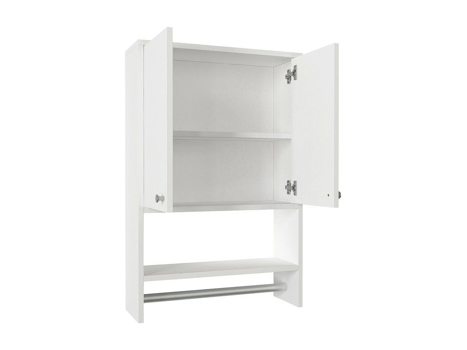 Armário de Casa de Banho Escandinavo Vira - Branco Elegante e Funcional