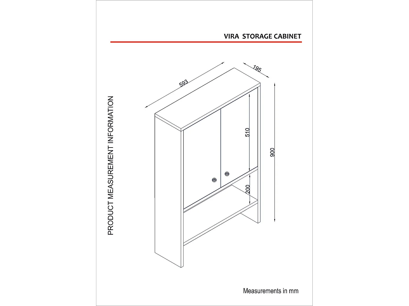 Armário de Casa de Banho Escandinavo Vira - Branco Elegante e Funcional