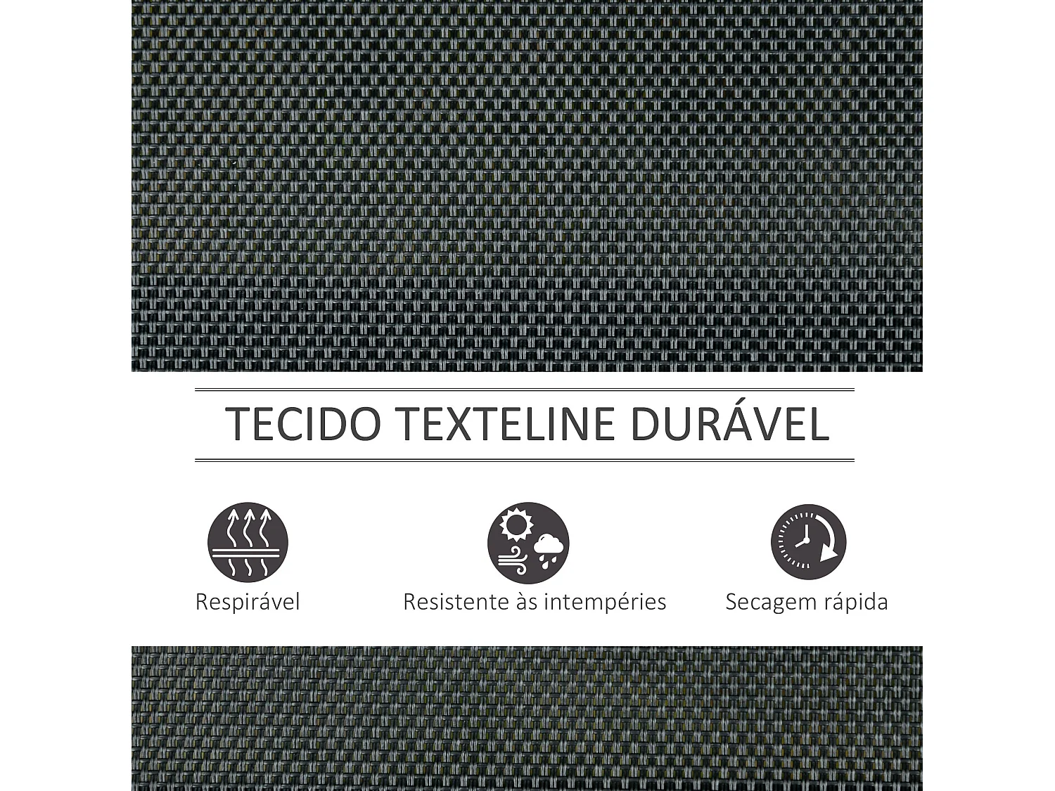 Banco de Balanço para Jardim Outsunny - 3 Lugares, Capacidade 300 kg, Preto