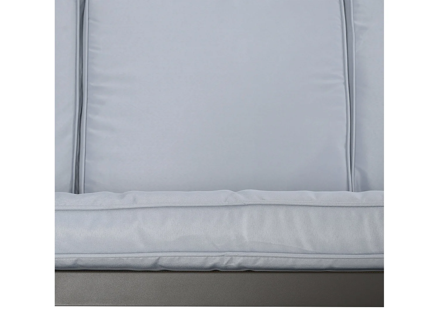 Columpio de jardín Madeira 3 plazas con toldo ajustable gris 175x200x125 cm