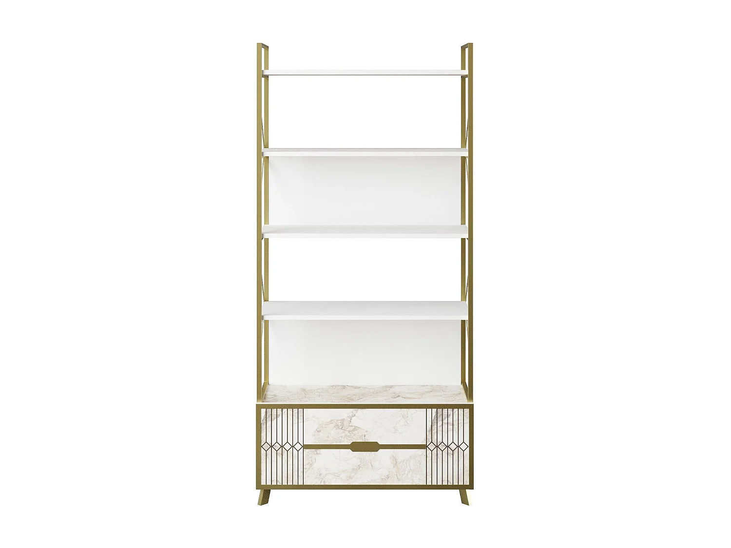 Estante Moderna Frida 90 cm Branca - Elegância e Funcionalidade para sua Casa