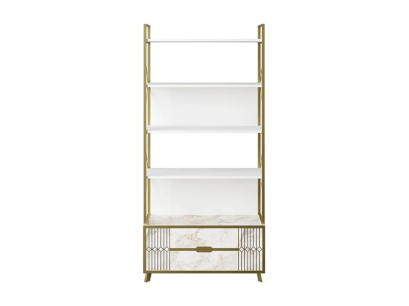 Estante Moderna Frida 90 cm Branca - Elegância e Funcionalidade para sua Casa