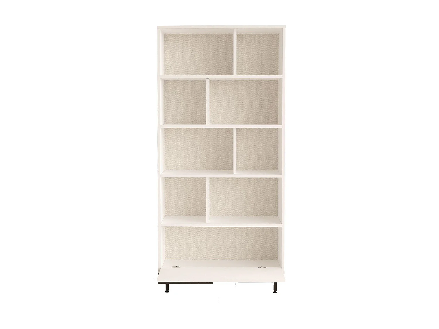 Modernes Bücherregal – 83,9 x 175,6 x 29,5 cm – Weiß – MDF