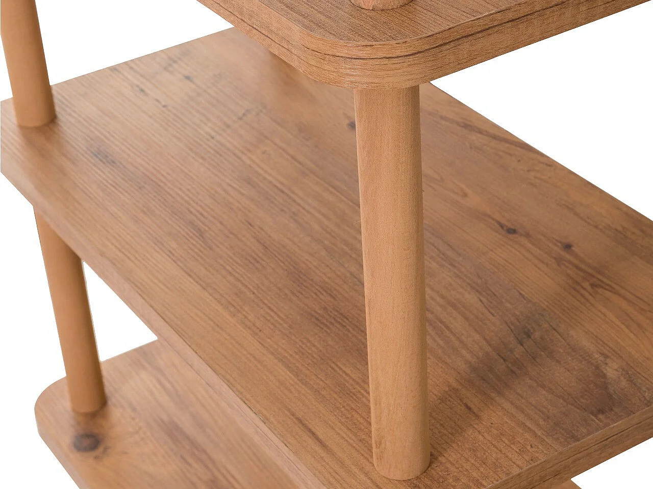 Regał na książki – 80 cm x 168,5 cm x 28 cm – Sosna atlantycka – Płyta wiórowa pokryta melaminą