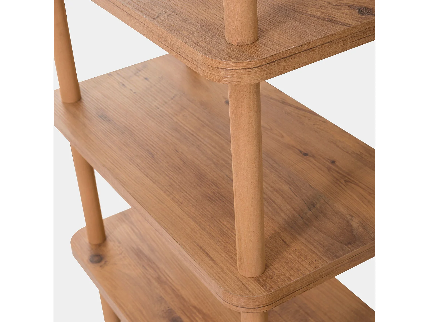 Regał na książki – 80 cm x 168,5 cm x 28 cm – Sosna atlantycka – Płyta wiórowa pokryta melaminą