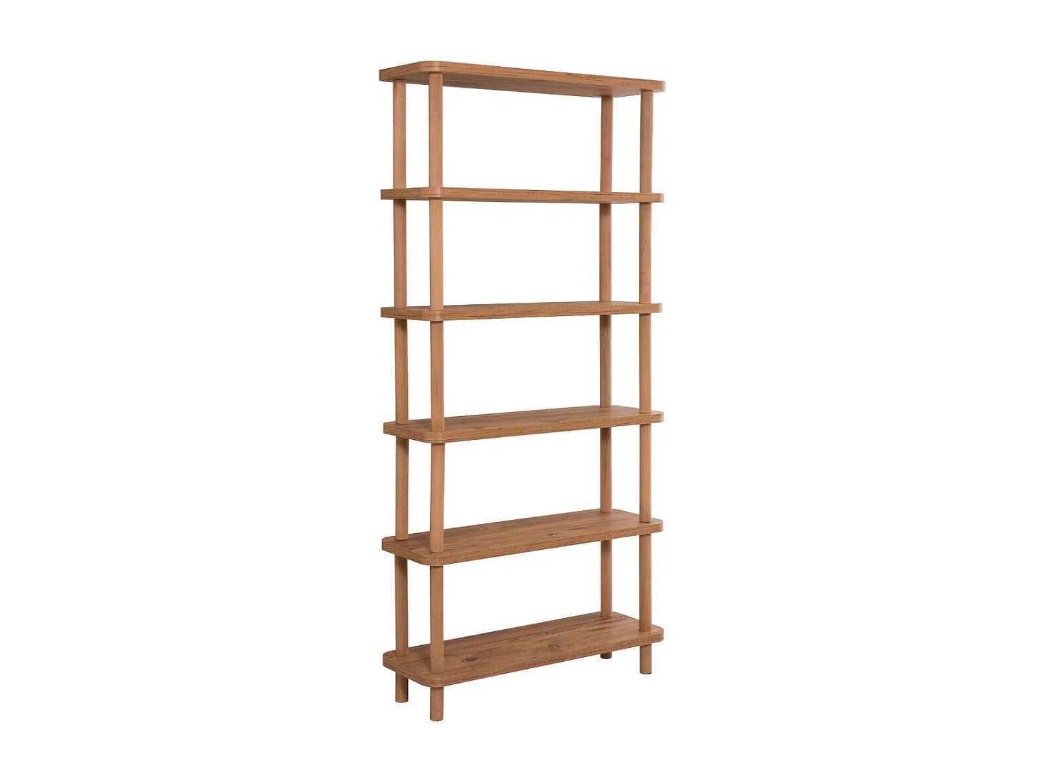 Regał na książki – 80 cm x 168,5 cm x 28 cm – Sosna atlantycka – Płyta wiórowa pokryta melaminą