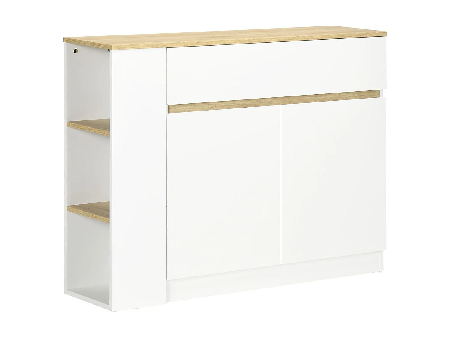 Buffet de cuisine blanc 110 x 29,5 x 82 cm