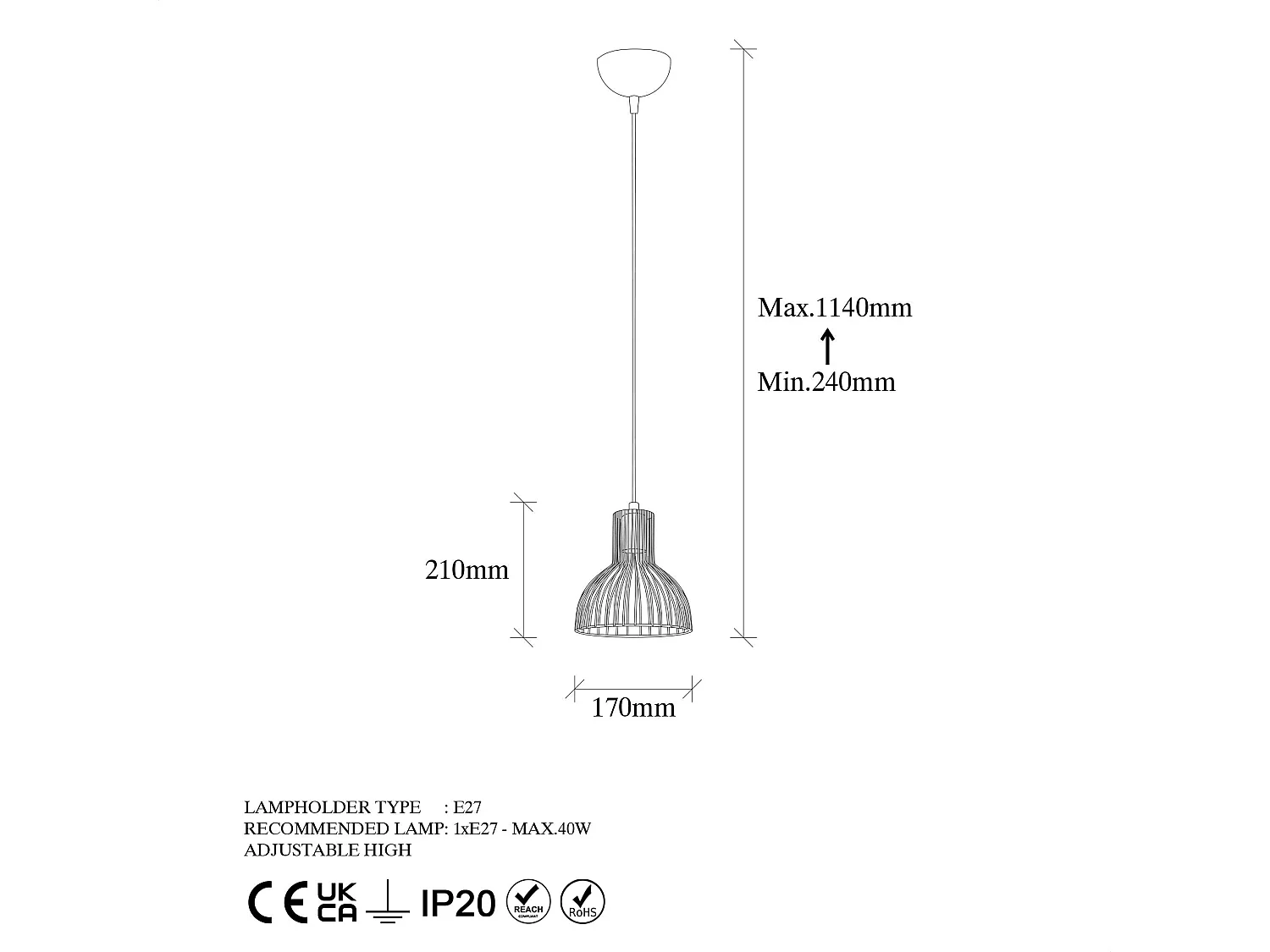 Candeeiro de Metal Elegante - Design Moderno e Sofisticado