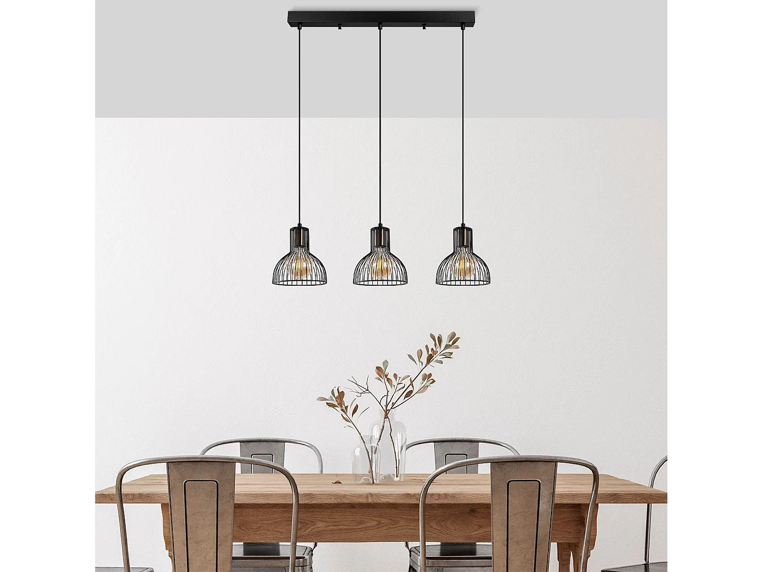 Candeeiro de Metal Elegante - Design Moderno e Sofisticado