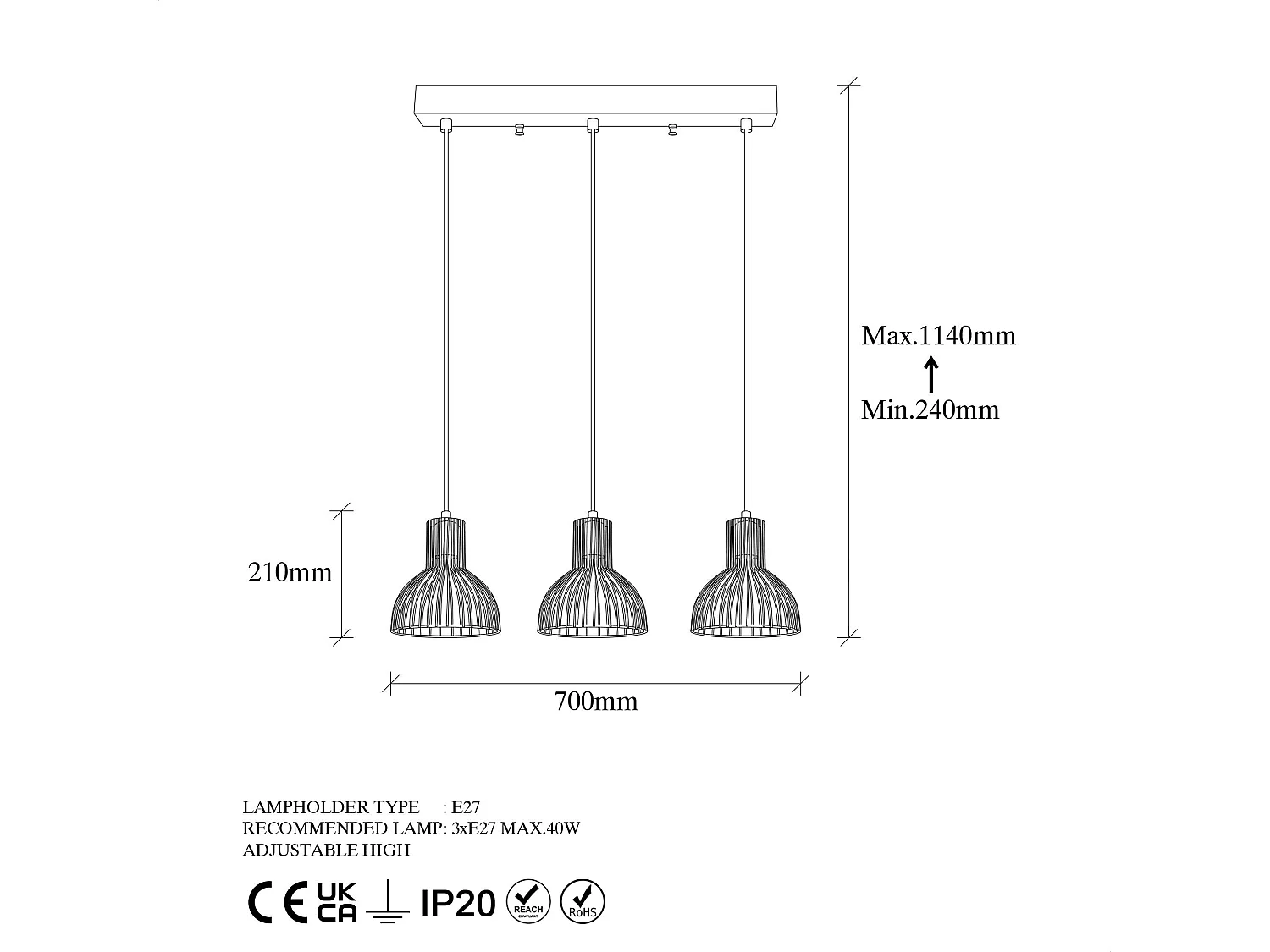 Candeeiro de Metal Elegante - Design Moderno e Sofisticado