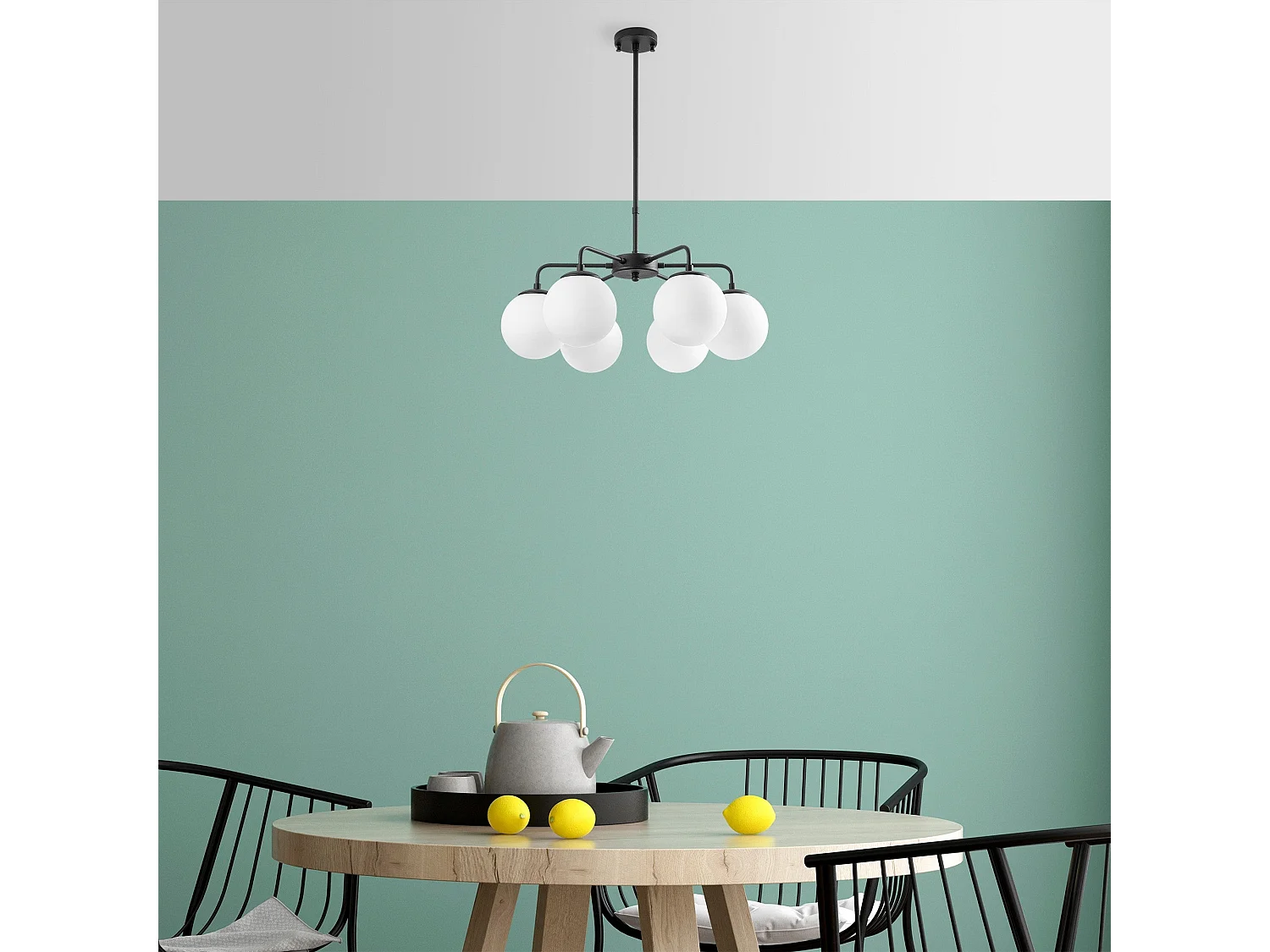 Candeeiro Preto e Branco Viran - Design Moderno e Industrial