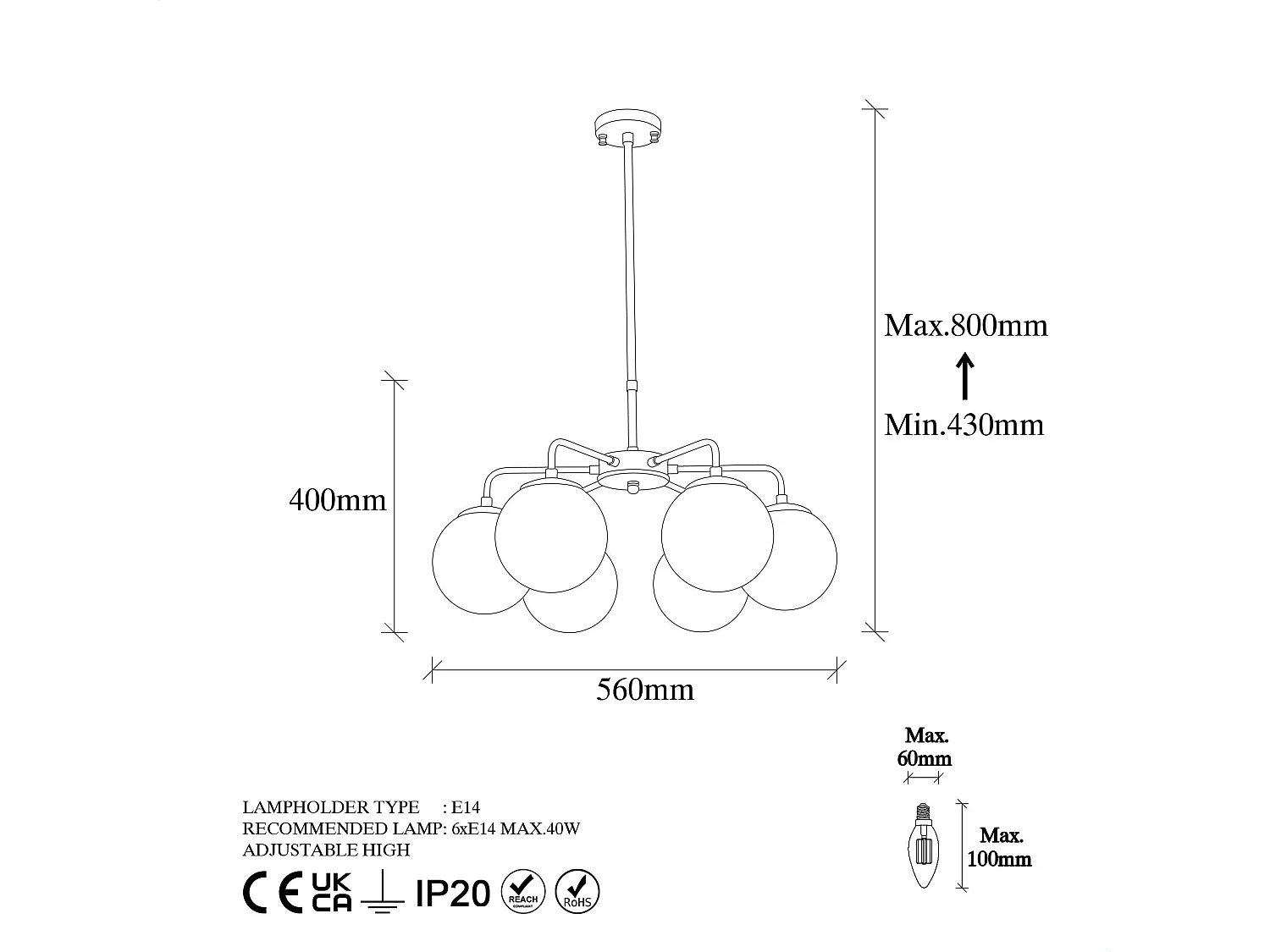 Candeeiro Preto e Branco Viran - Design Moderno e Industrial