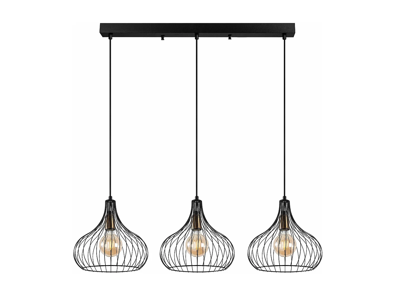 Candeeiro de Metal Preto Teldamla 11910 - Elegância e Sofisticação para o Seu Espaço