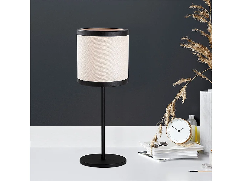 Candeeiro de Mesa Preto e Branco - Elegância e Funcionalidade para o Seu Espaço