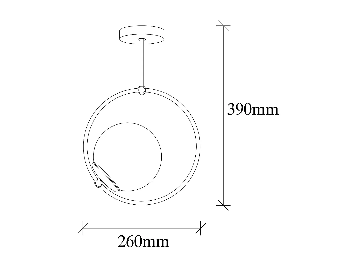 Candeeiro Elegante em Metal para Iluminação Sofisticada