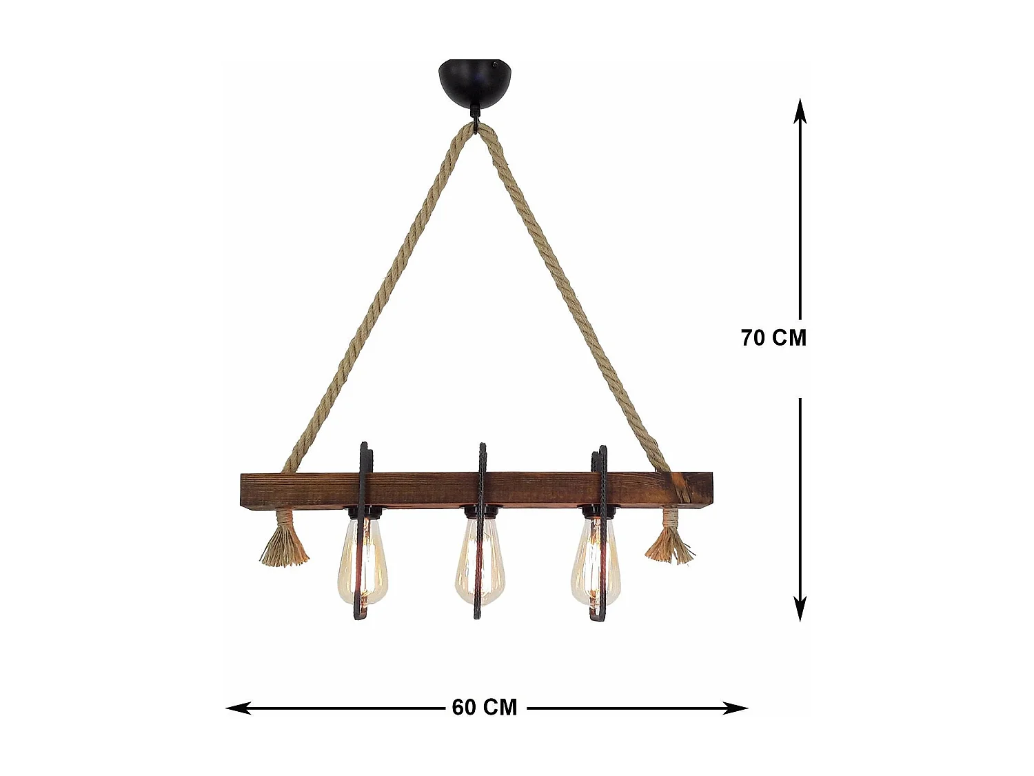 Candeeiro Artesanal em Pinho Maciço - Elegância e Durabilidade para o Seu Espaço
