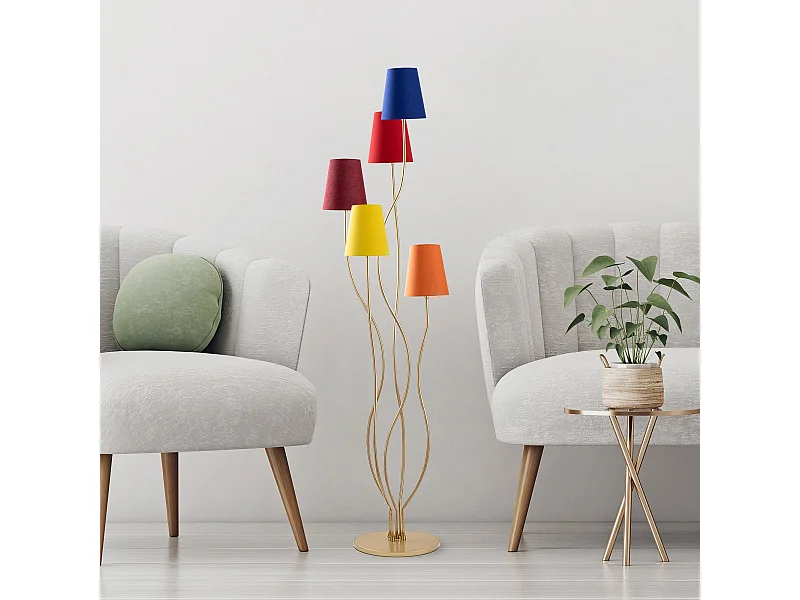 Candeeiro de Pé Moderno Bonibon - Iluminação Elegante para Sua Casa