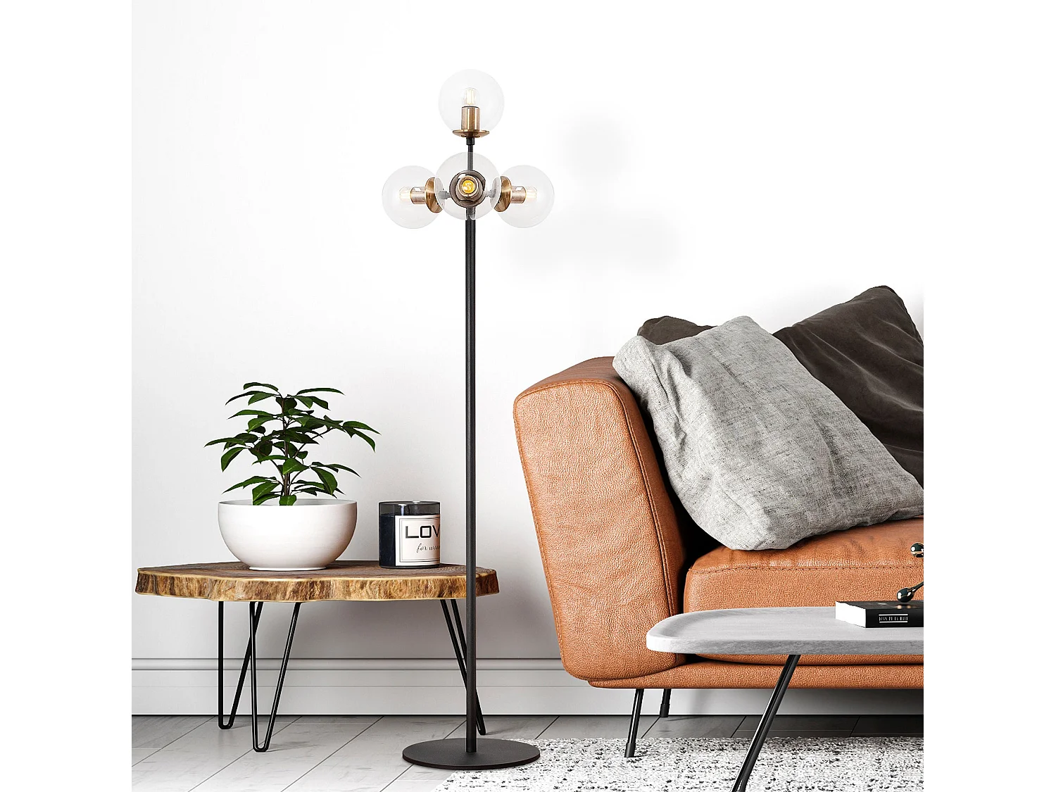 Candeeiro de Pé Akkas - Design Escandinavo Elegante e Sofisticado