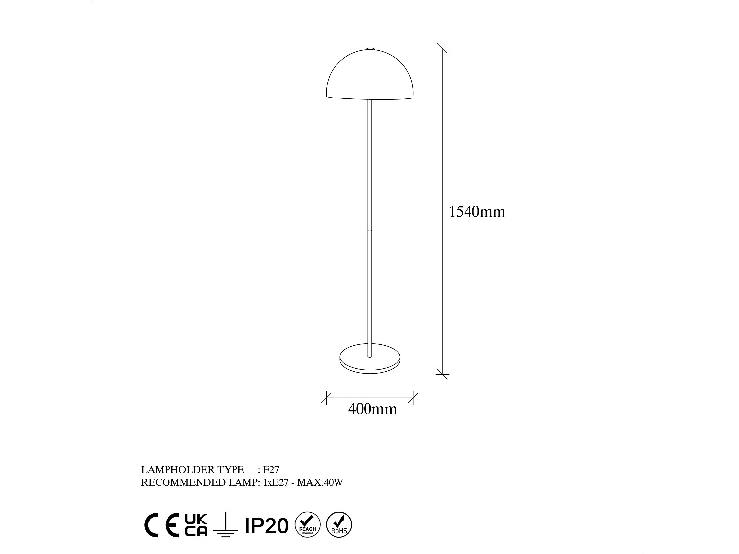 Candeeiro de Pé Dourado - Elegância e Sofisticação para o Seu Espaço
