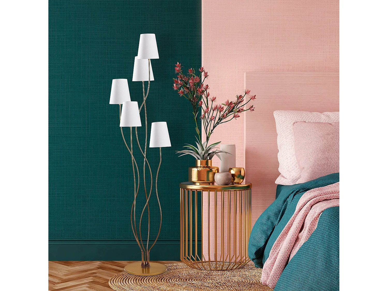 Candeeiro de Pé Elegante Bonibon - Design Luxuoso para Seu Espaço