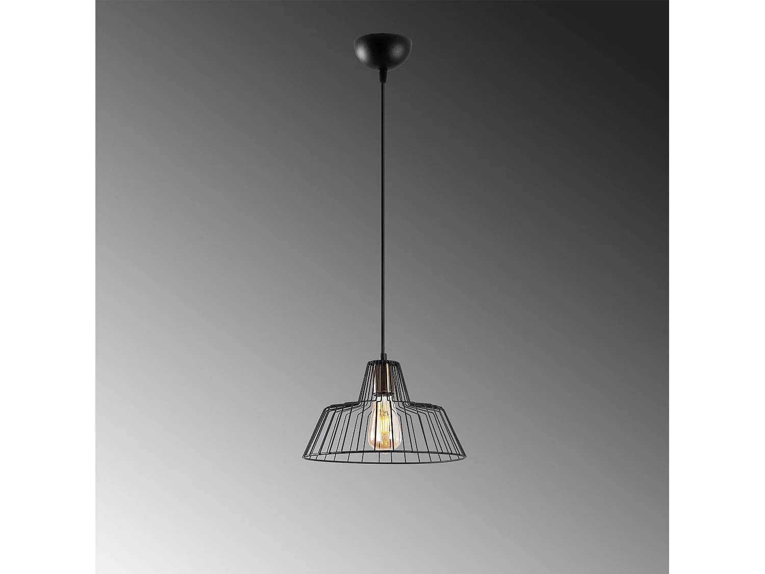 Candeeiro de Metal Preto Hakcu - Elegância e Sofisticação para o Seu Espaço