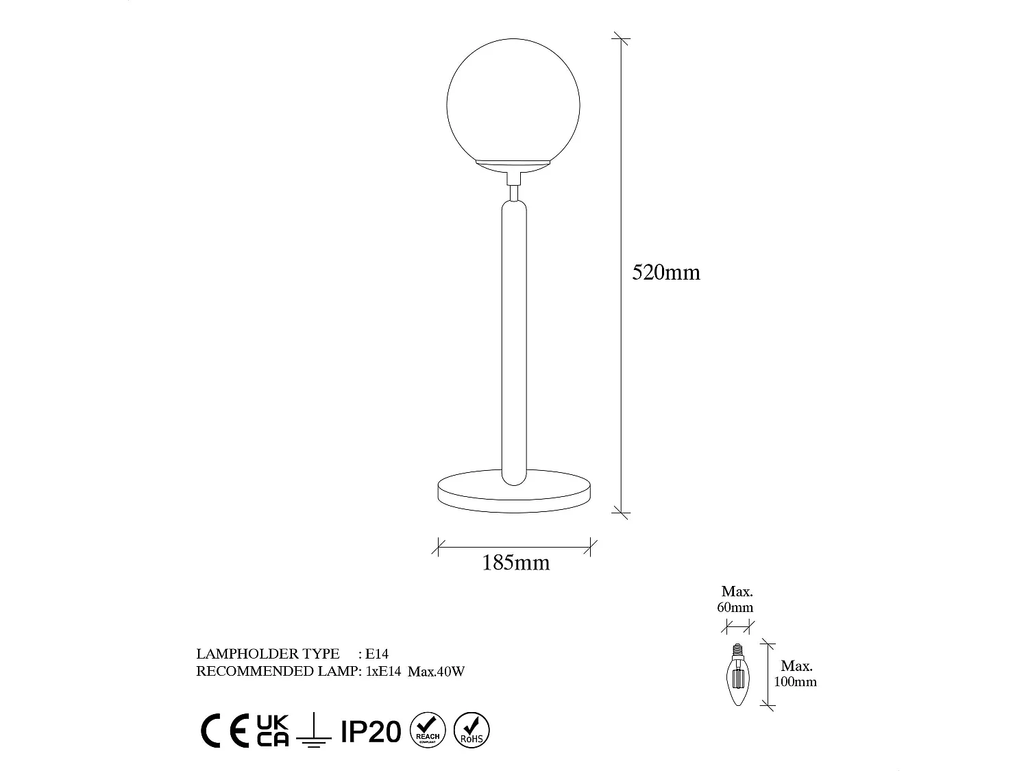 Candeeiro de Mesa King - Elegância Moderna para o Seu Espaço