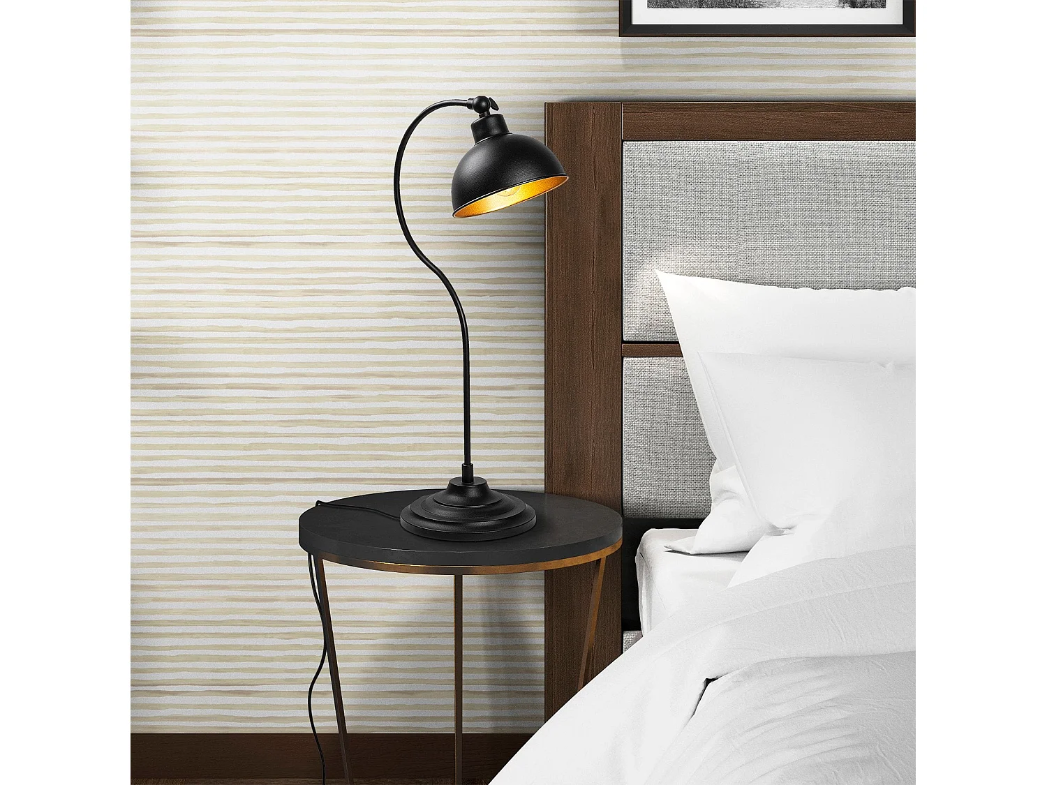 Candeeiro de Mesa Elegante Konika 12262 - Estilo Moderno e Industrial