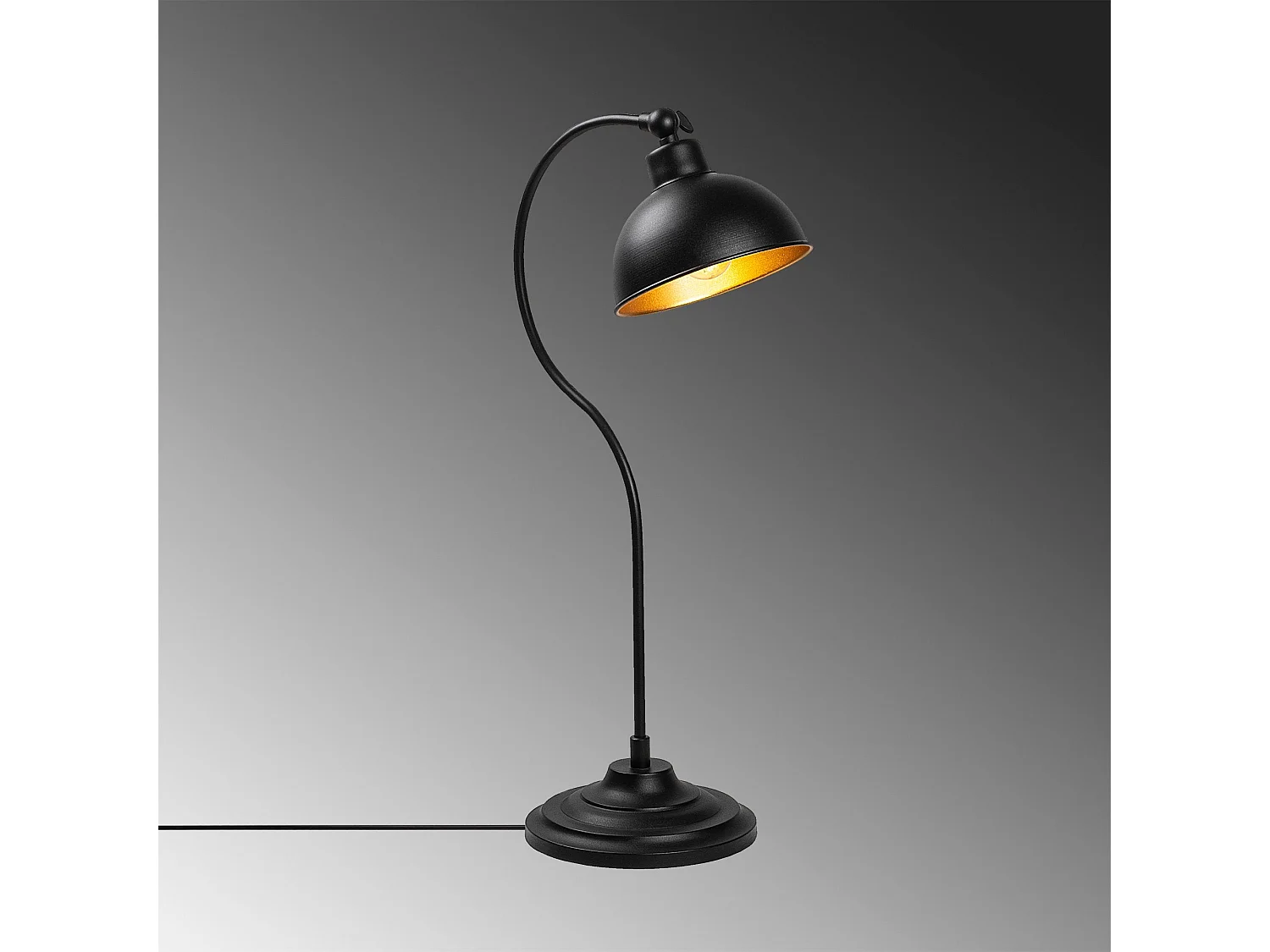 Candeeiro de Mesa Elegante Konika 12262 - Estilo Moderno e Industrial