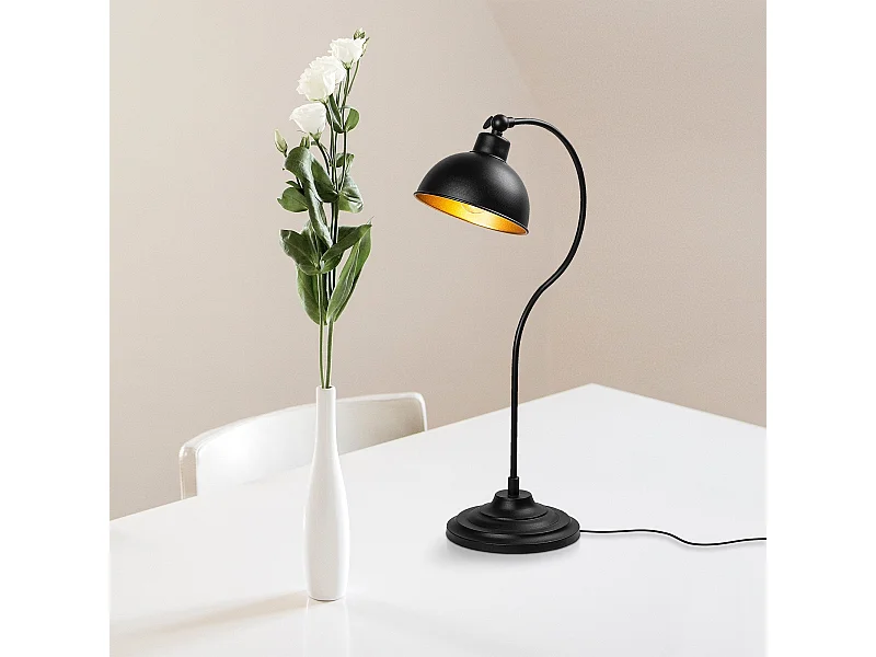 Candeeiro de Mesa Elegante Konika 12262 - Estilo Moderno e Industrial