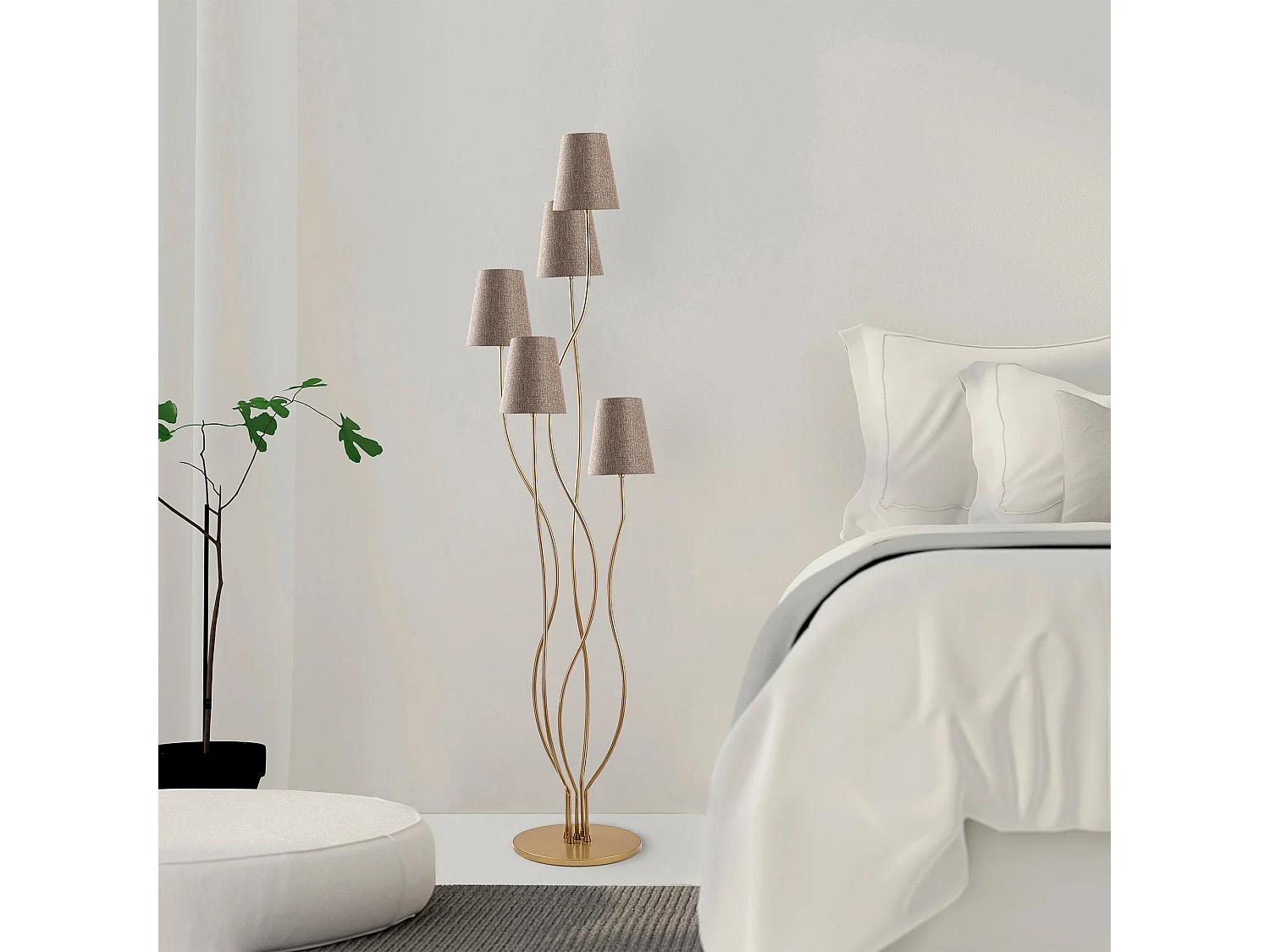 Candeeiro de Pé Elegante Bonibon - Design Sofisticado e Moderno