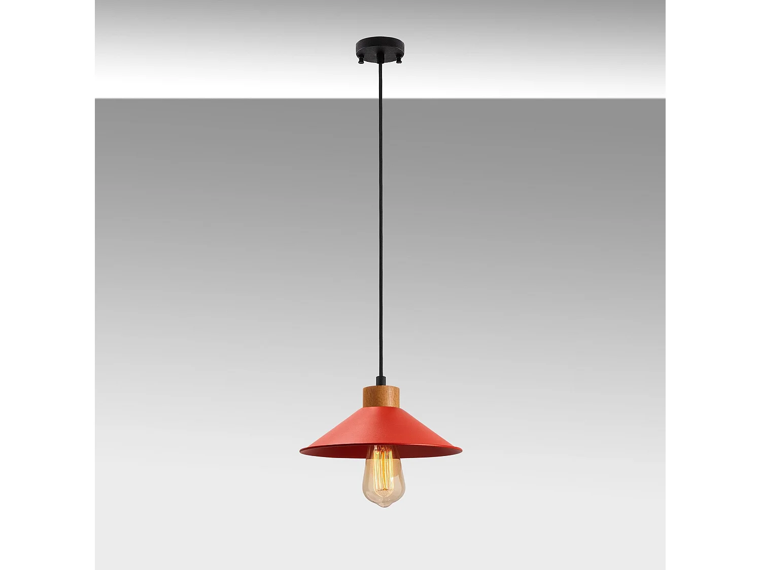 Candeeiro Vermelho Elegante e Personalizável para Decoração Interior