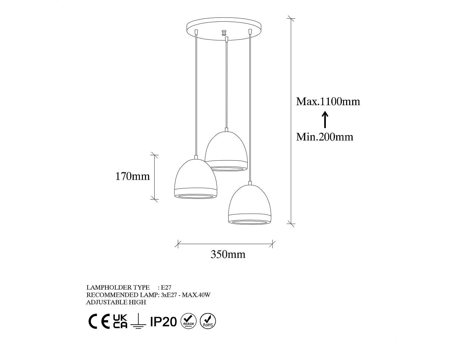 Candeeiro Antracite Mugo 10660 - Elegância e Sofisticação para o Seu Espaço