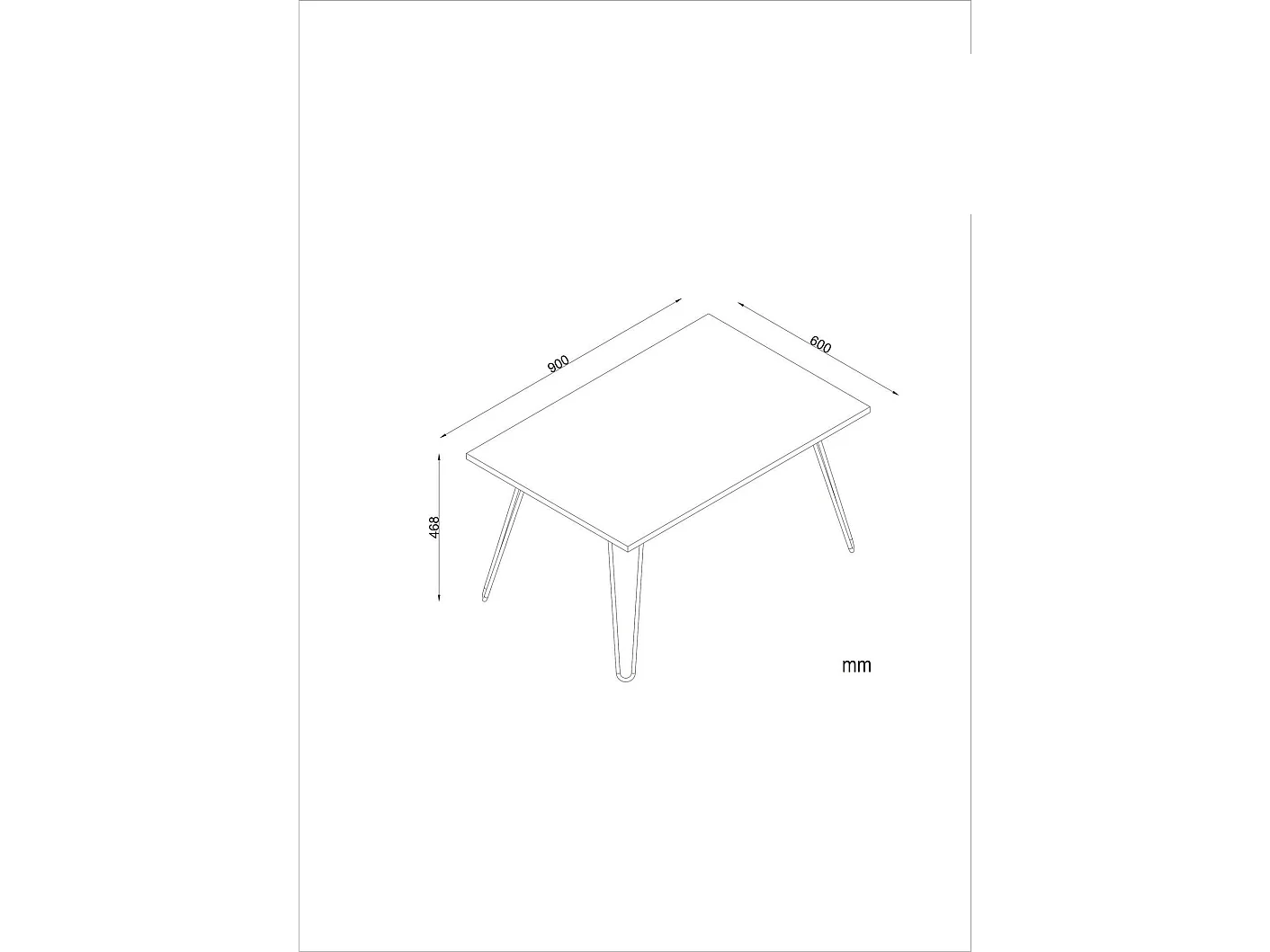 Mesa de Centro Industrial Deren em Nogueira - Elegância e Funcionalidade