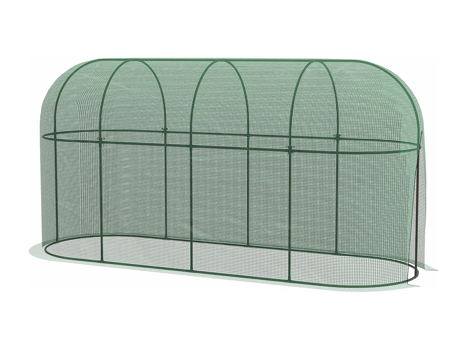 Estufa de Jardim Outsunny 300x100x150 cm Verde com Porta Deslizante e Estrutura de Aço