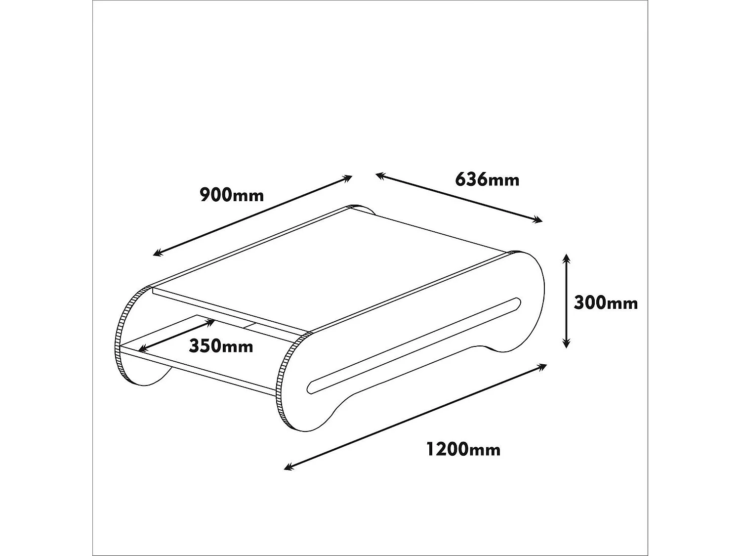 Mesa de Centro Elegante em Nogueira e Creme - Design Sofisticado e Funcional