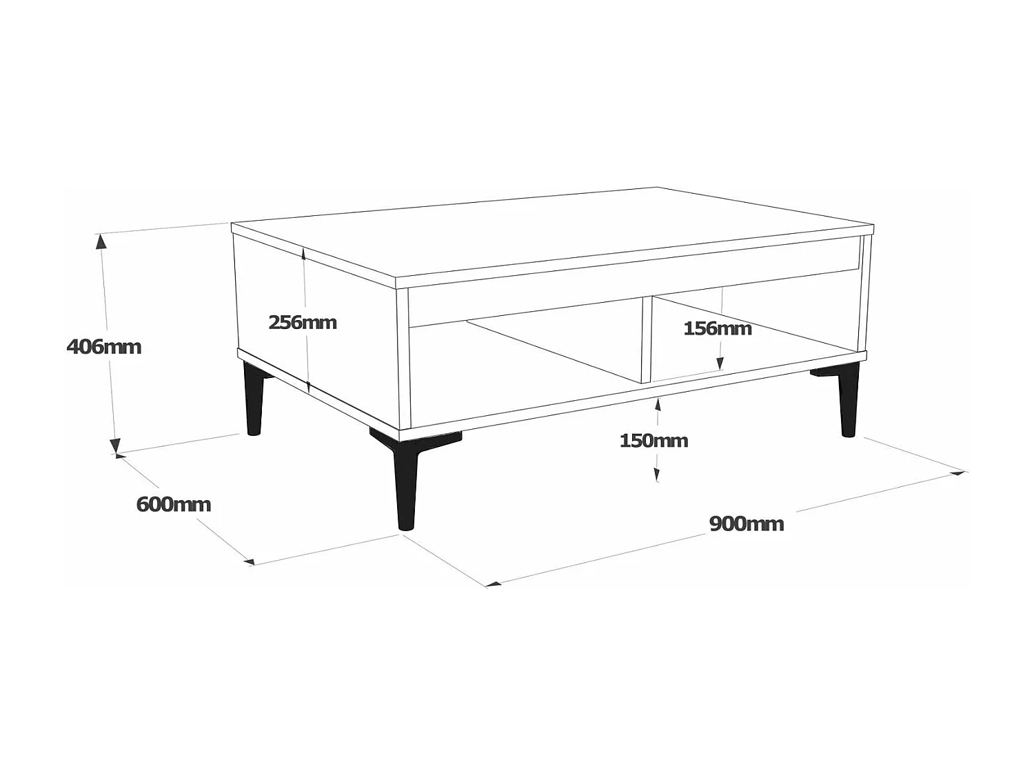 Mesa de Centro Ar2-Ka: Elegância Moderna e Sofisticação Industrial